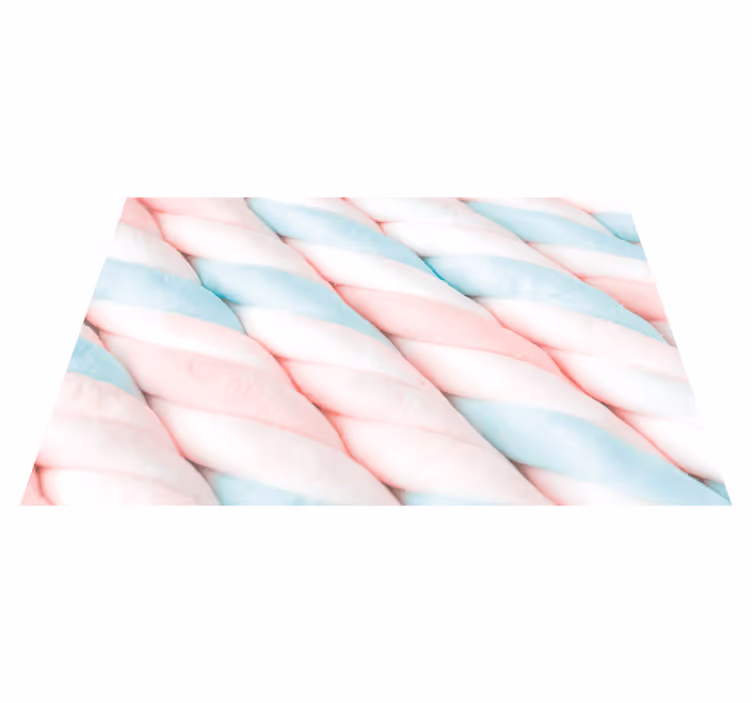 Original placemat twisted cotton candy - TenStickers