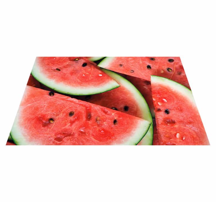 Children placemat sliced watermelon design - TenStickers