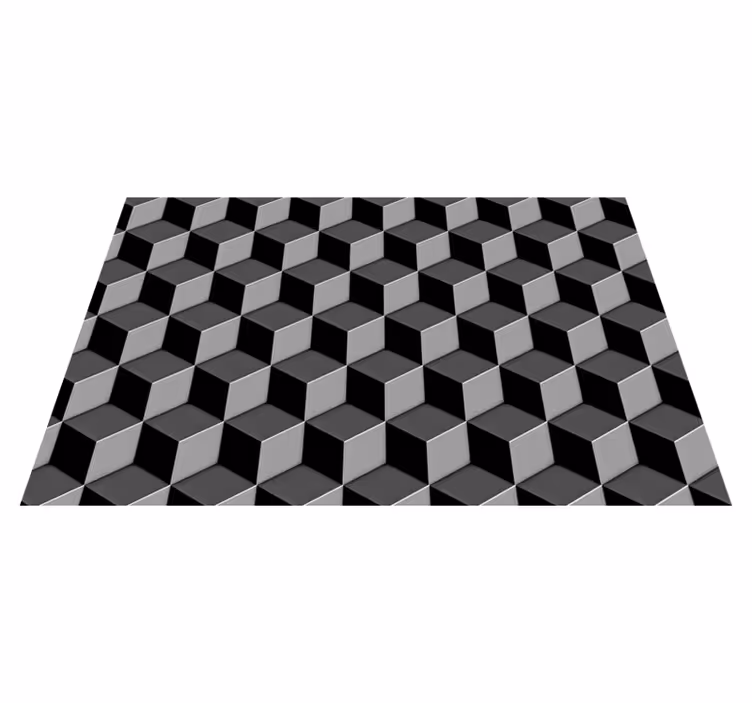 Placemat with geometric cubes design - TenStickers