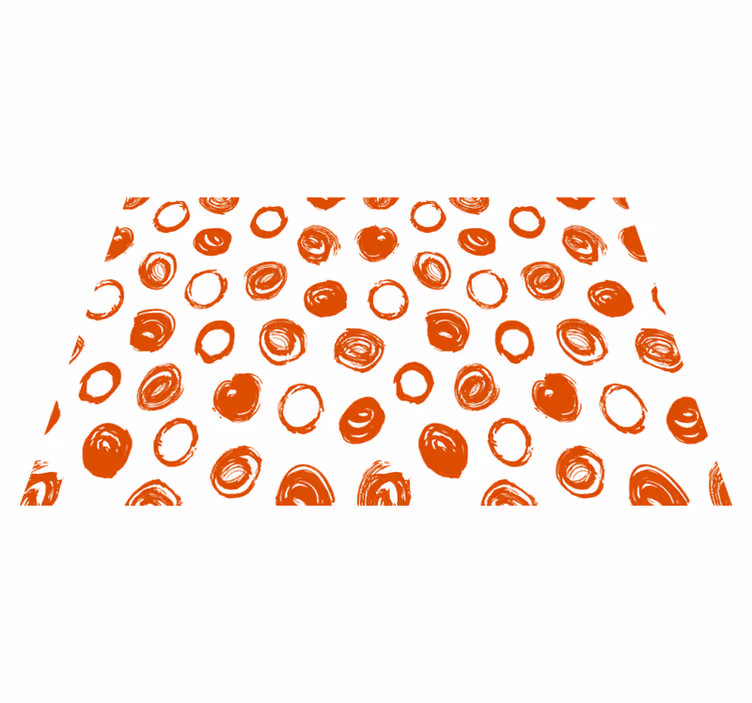 Red dots modern placemats - TenStickers