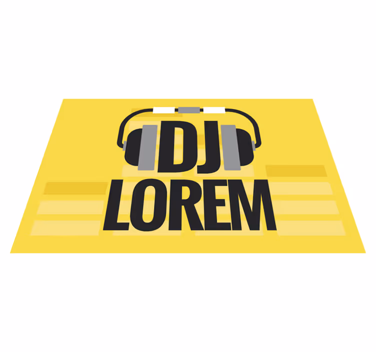 DJ pantone with name Personalised placemats - TenStickers