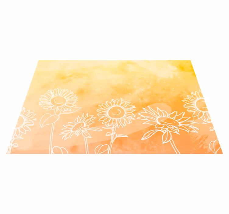 Sun Flower modern placemats - TenStickers