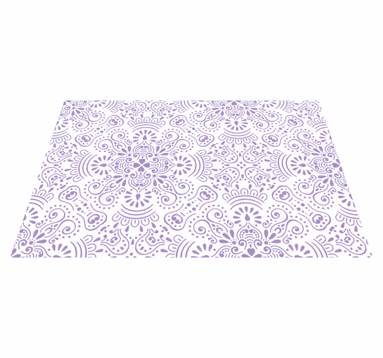 Lavender Mandala pattern elegant placemats - TenStickers