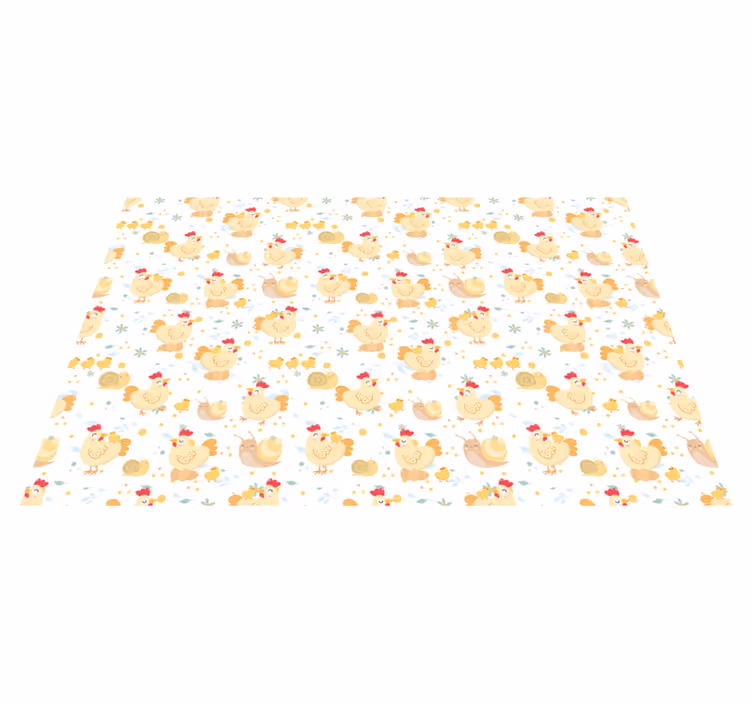 Children placemat cute chicken design - TenStickers