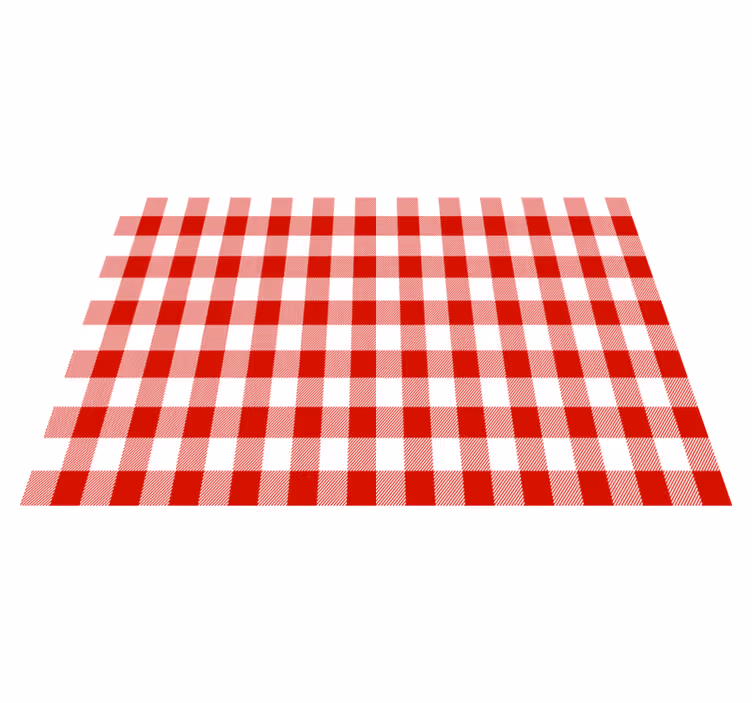 Traditional checked style restaurant placemat - TenStickers