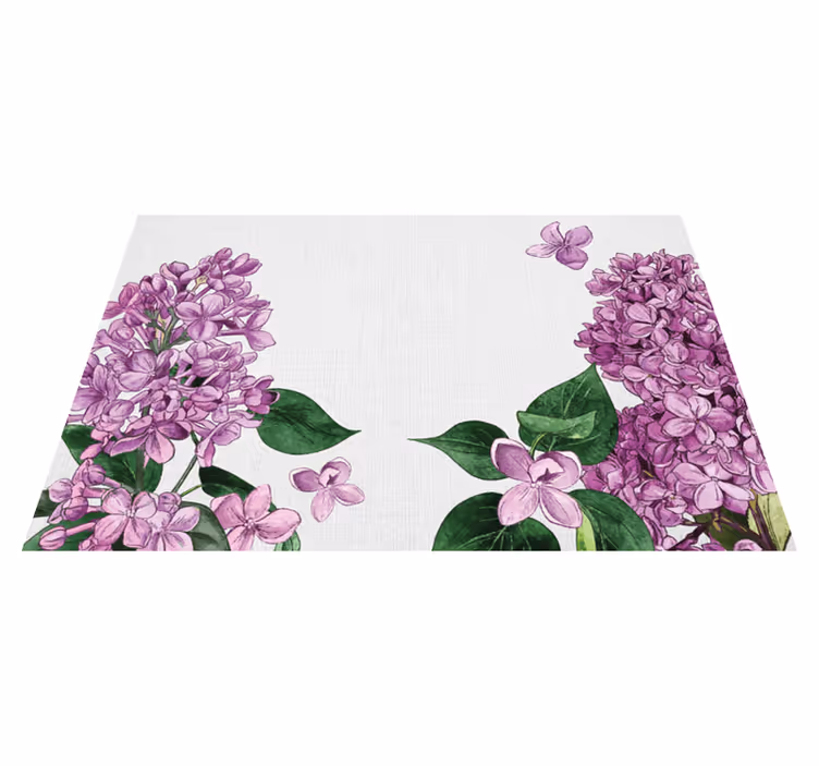 Original placemat lilac floral design - TenStickers
