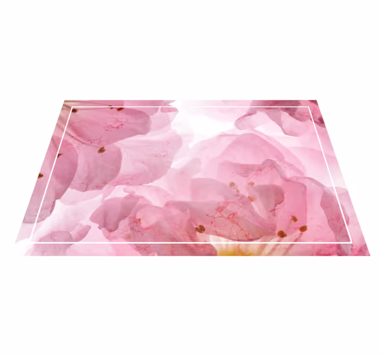 Elegant placemat with soft floral design - TenStickers