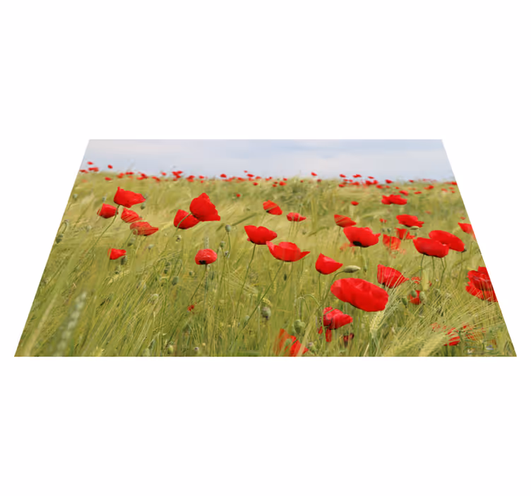 Original placemat poppy field design - TenStickers