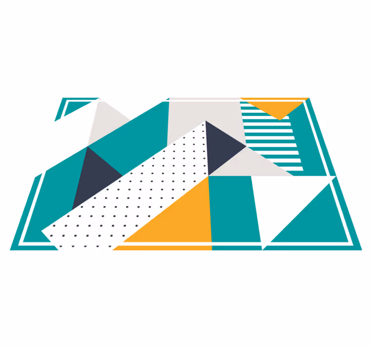 Modern placemat with geometric shapes design - TenStickers