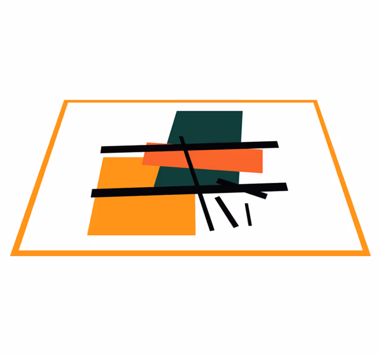 Squares and rectangles art original placemats - TenStickers
