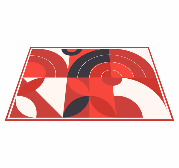 Modern placemat vibrant geometric shapes - TenStickers