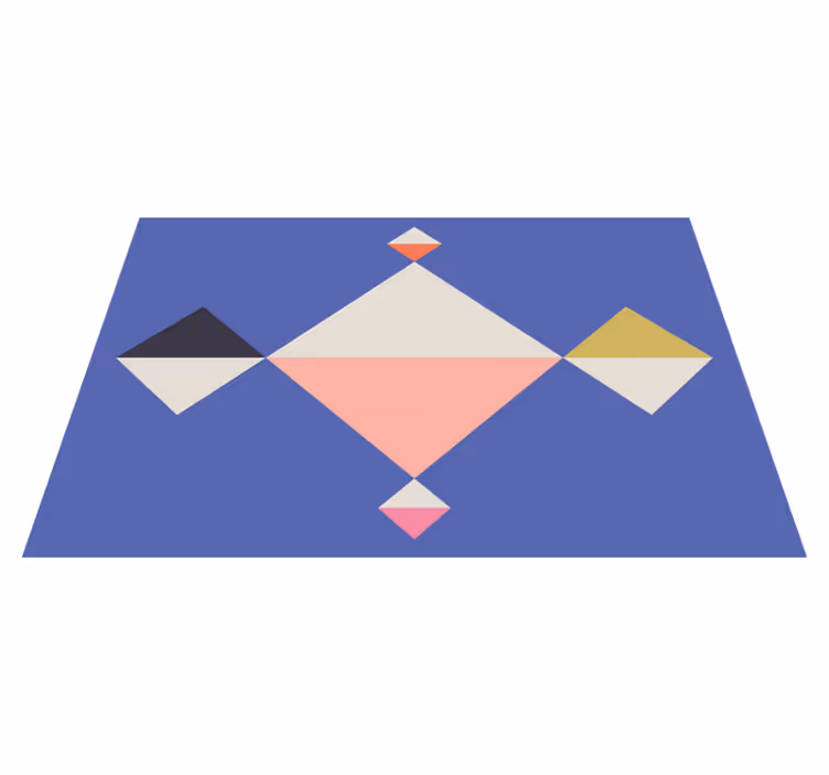 Modern placemat geometric color squares - TenStickers