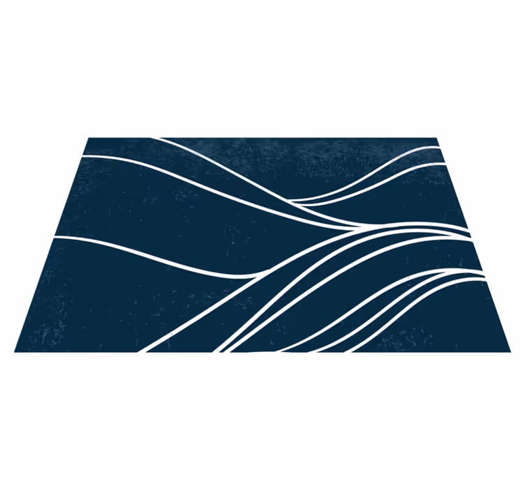 Modern placemat with elegant wave design - TenStickers
