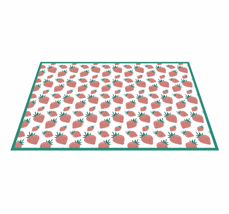 Original placemat strawberry design surface - TenStickers