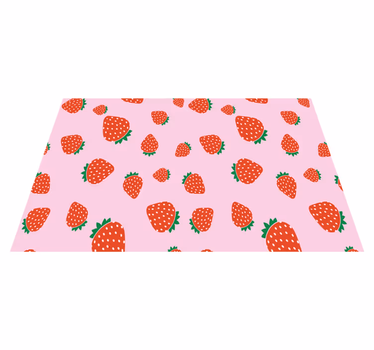 Strawberries pattern original placemats - TenStickers