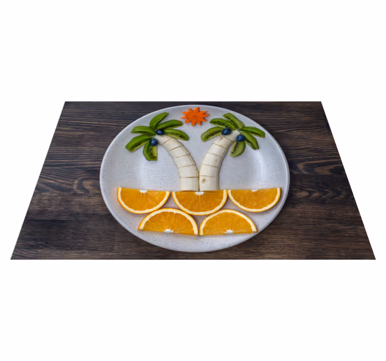 Original placemat tropical fruit design - TenStickers