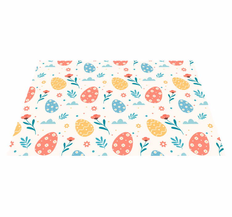 Children placemat colorful egg design - TenStickers