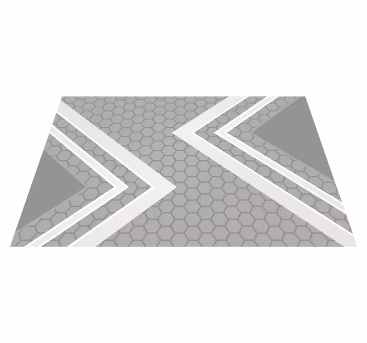 Modern placemat with geometric pattern details - TenStickers