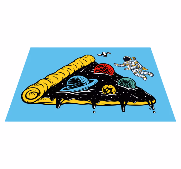 Pizza Solar system children placemats - TenStickers