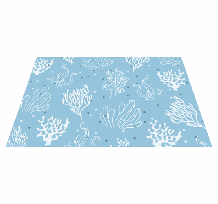 Original placemat coral patterned bowl set - TenStickers