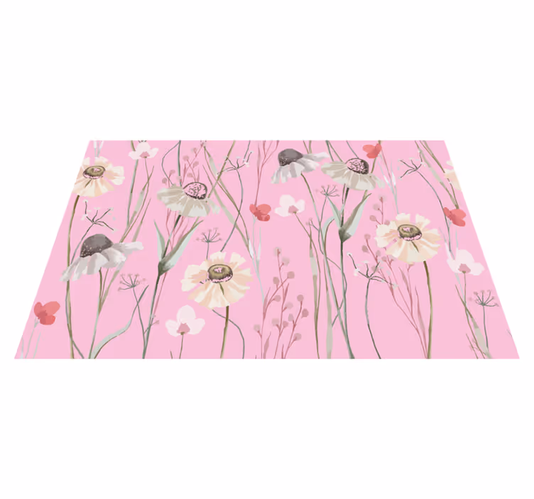 Pink pastel colors pattern original placemats - TenStickers
