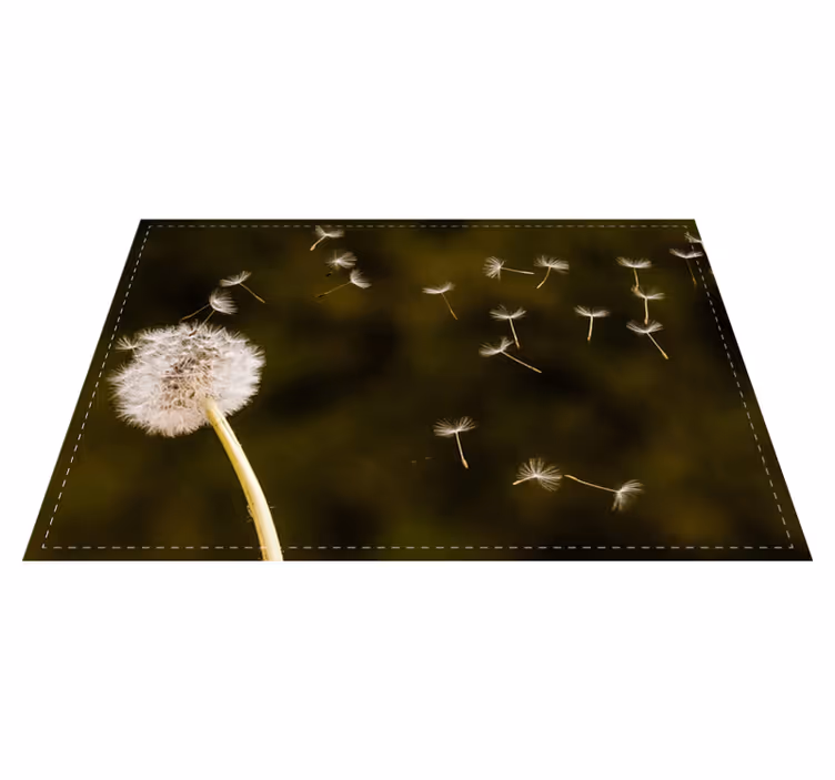 Original placemat dandelion fluff seeds design - TenStickers
