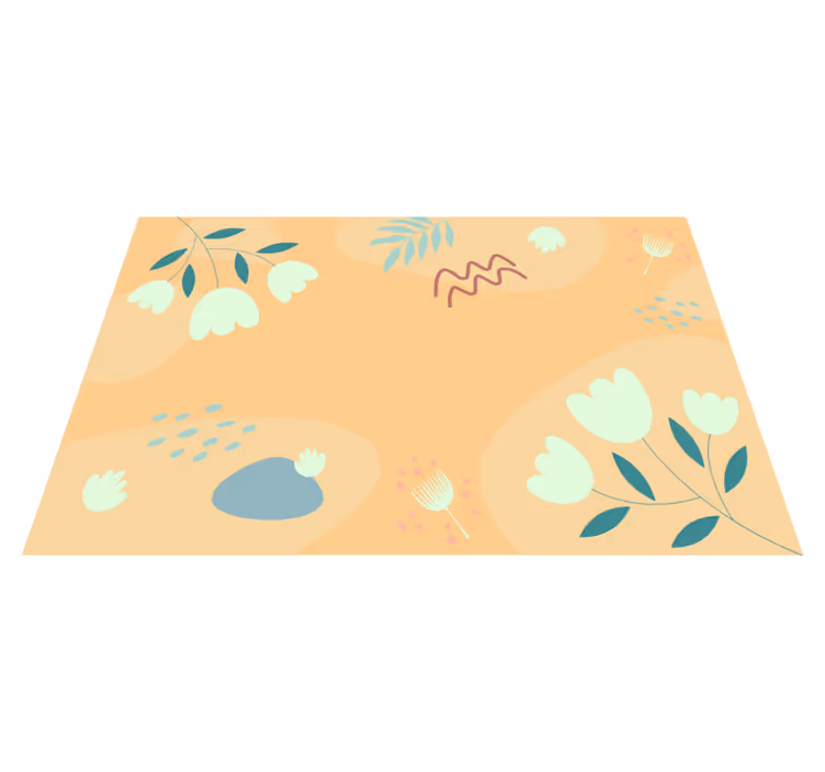 Original placemat abstract floral design - TenStickers