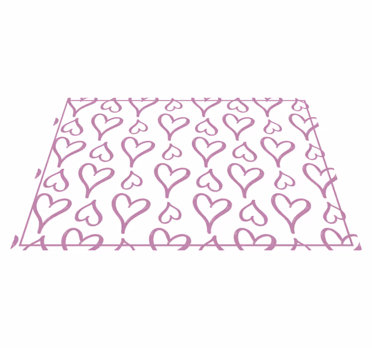 Original placemat charming heart design - TenStickers