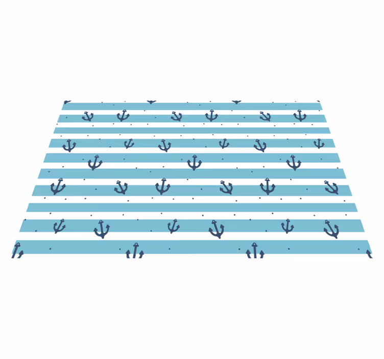 Original placemat anchor pattern stripes - TenStickers