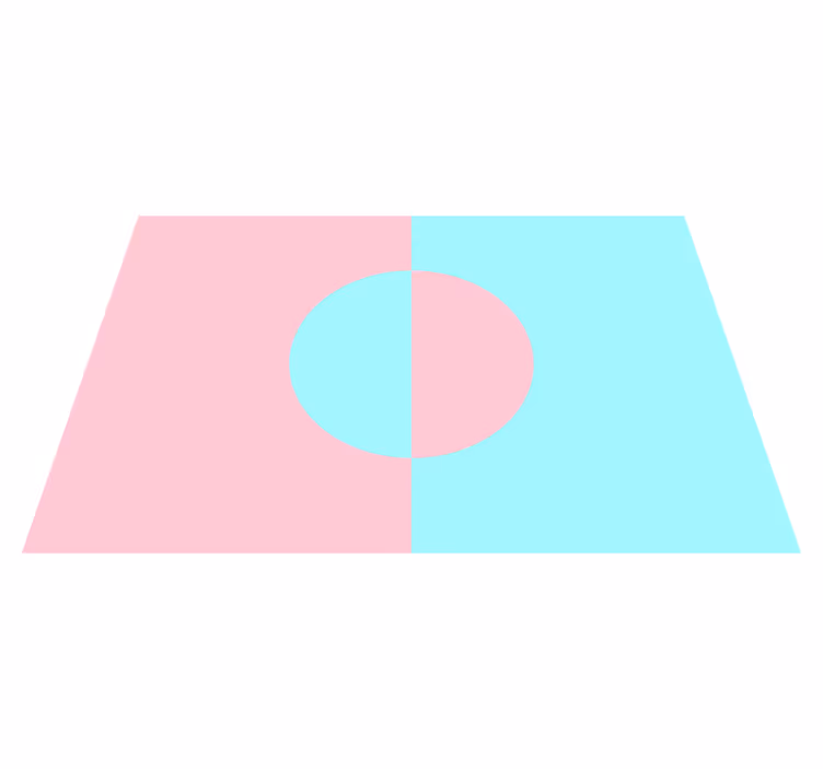 Modern placemat bowl arrangement minimalism - TenStickers