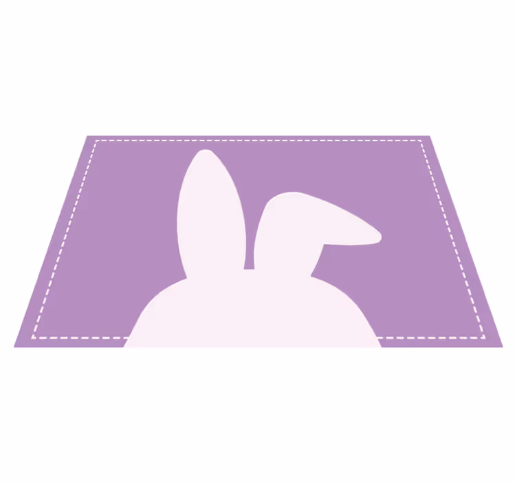 Children placemat bunny ear shape - TenStickers