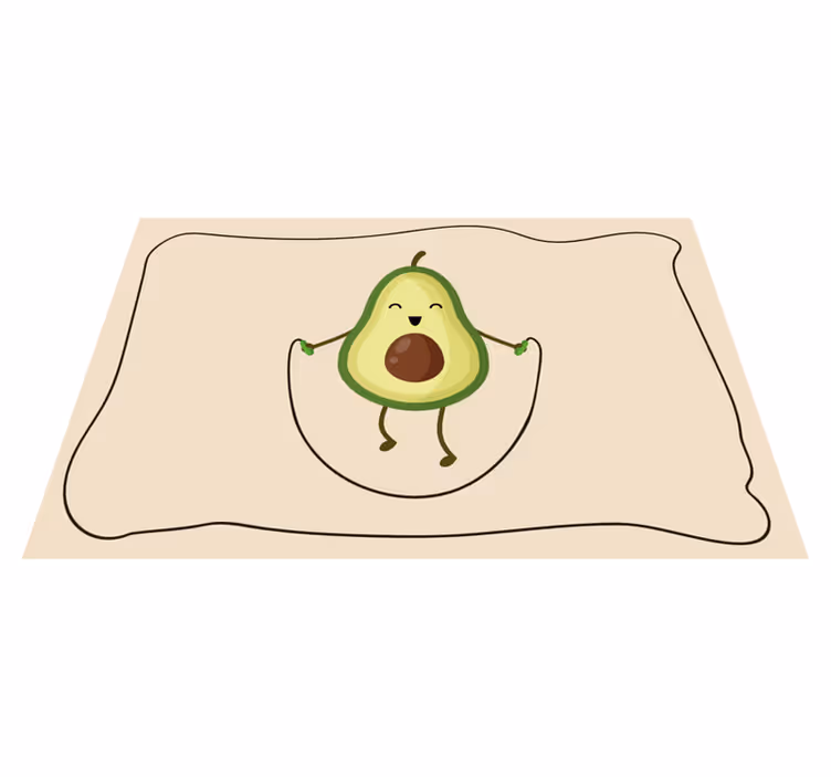 Children placemat happy avocado jumper - TenStickers