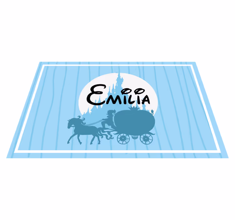 Children placemat horse-drawn carriage design - TenStickers