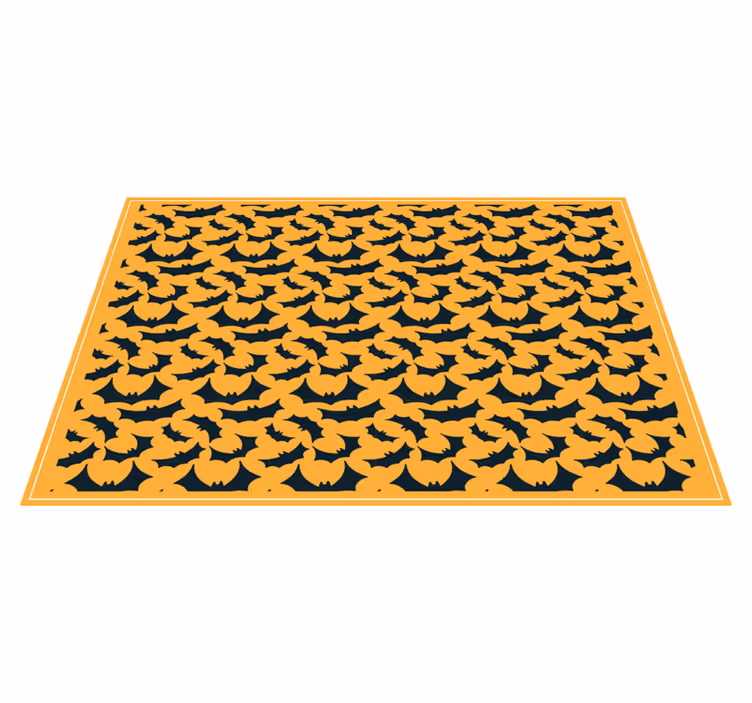 Halloween placemat bat pattern design - TenStickers