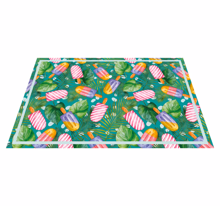 Original placemat colorful ice pops - TenStickers