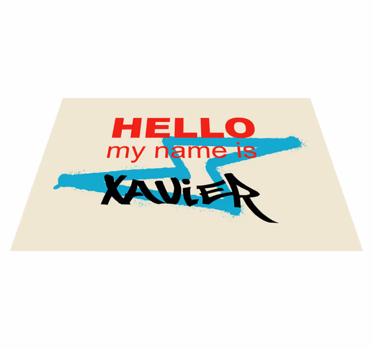 Placemat with quote personalized name announcement - TenStickers