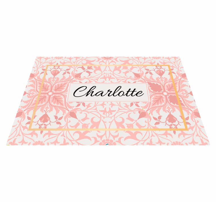 Personalisable placemat customized botanical design - TenStickers