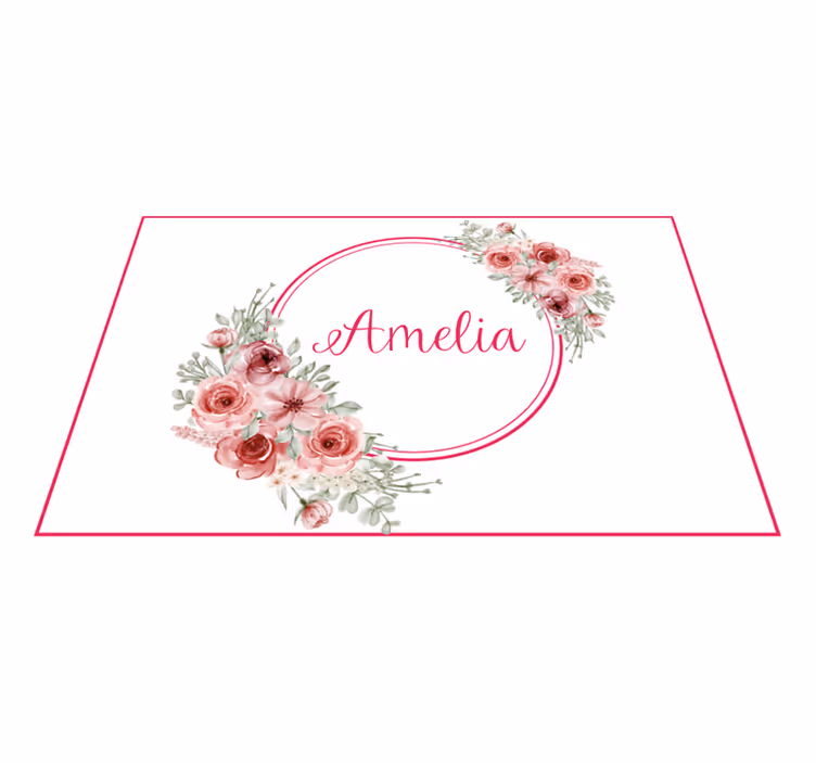 Personalisable placemat botanical custom design - TenStickers