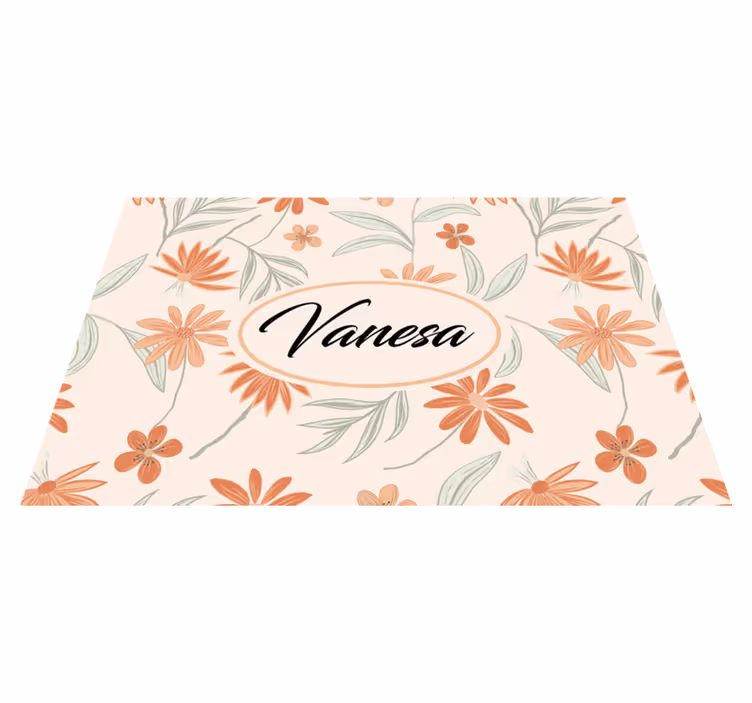 Personalisable placemat custom botanical design - TenStickers