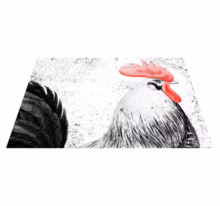 Original placemat rooster illustration - TenStickers