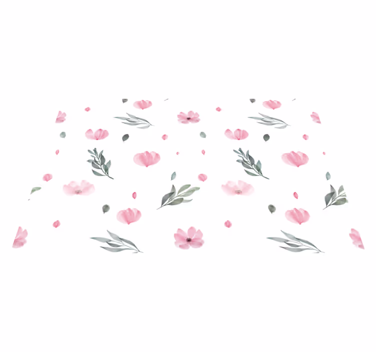 Pink little flowers children placemats - TenStickers