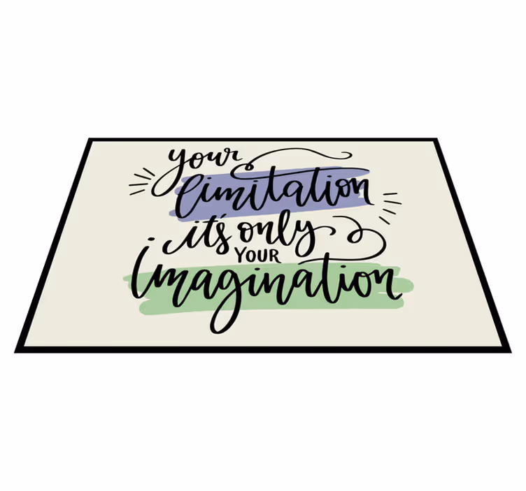 Placemat with quote inspirational phrase design - TenStickers