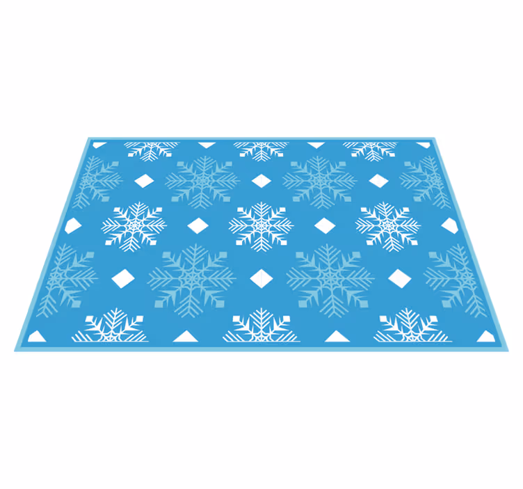 Christmas placemat with snowflake pattern design - TenStickers
