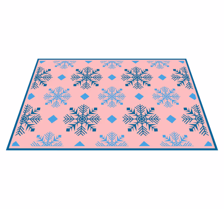Christmas placemat snowflake pattern table setting - TenStickers