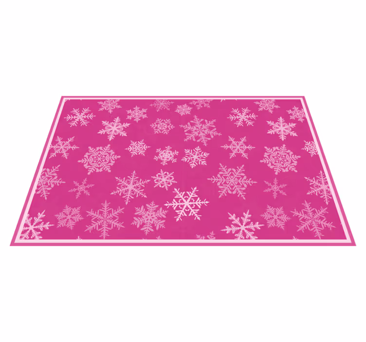 Christmas placemat with snowflake texture finish - TenStickers
