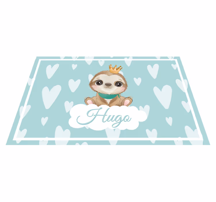 Children placemat with adorable sloth design - TenStickers
