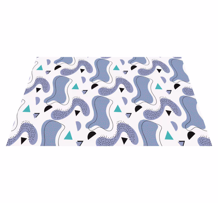 Modern placemat abstract organic forms - TenStickers
