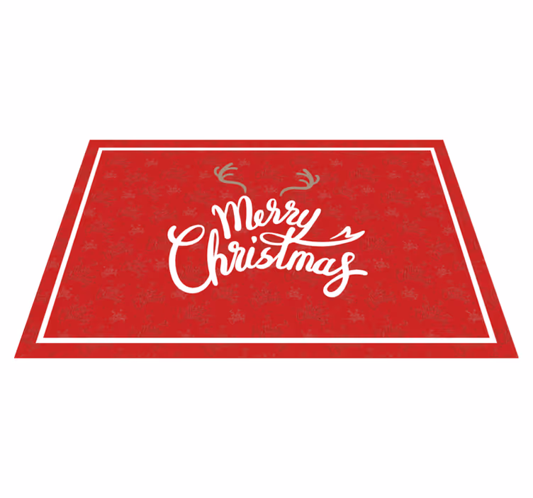 Christmas placemat joyful christmas greeting - TenStickers