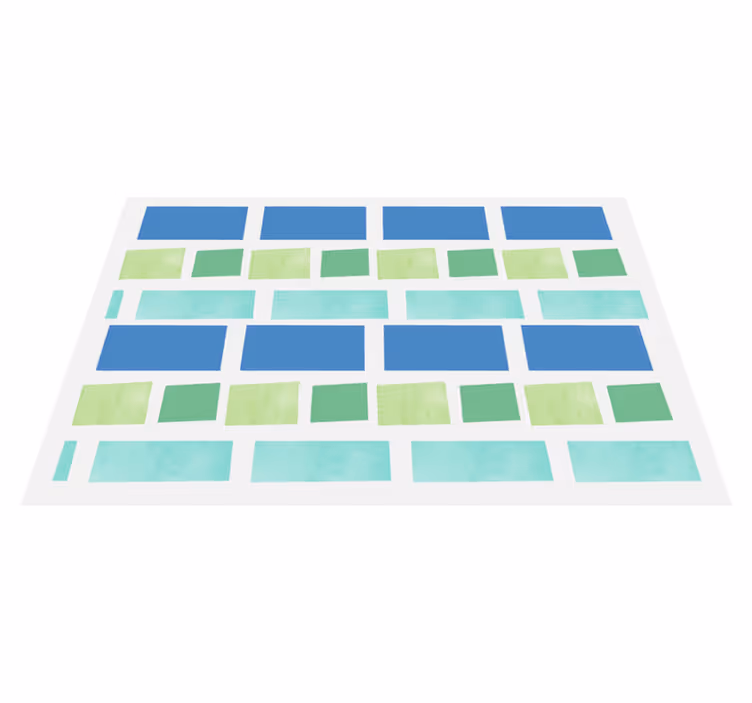 Modern placemat colorful rectangles design - TenStickers