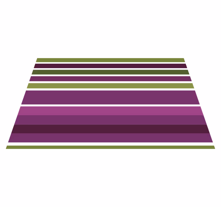 Purple and green horizontal  modern placemats - TenStickers